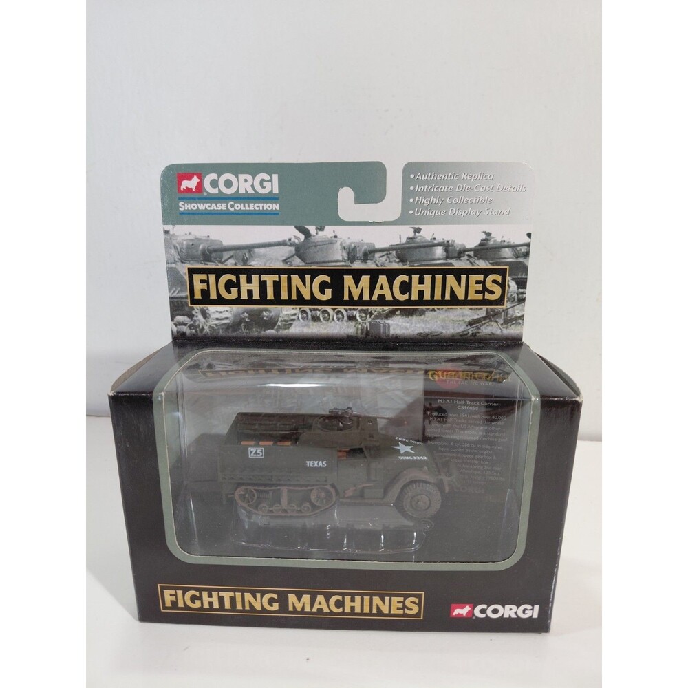 Corgi Fighting Machines Die Cast Guadalcanal U.S. Army M3 A1 Half Track CS90050